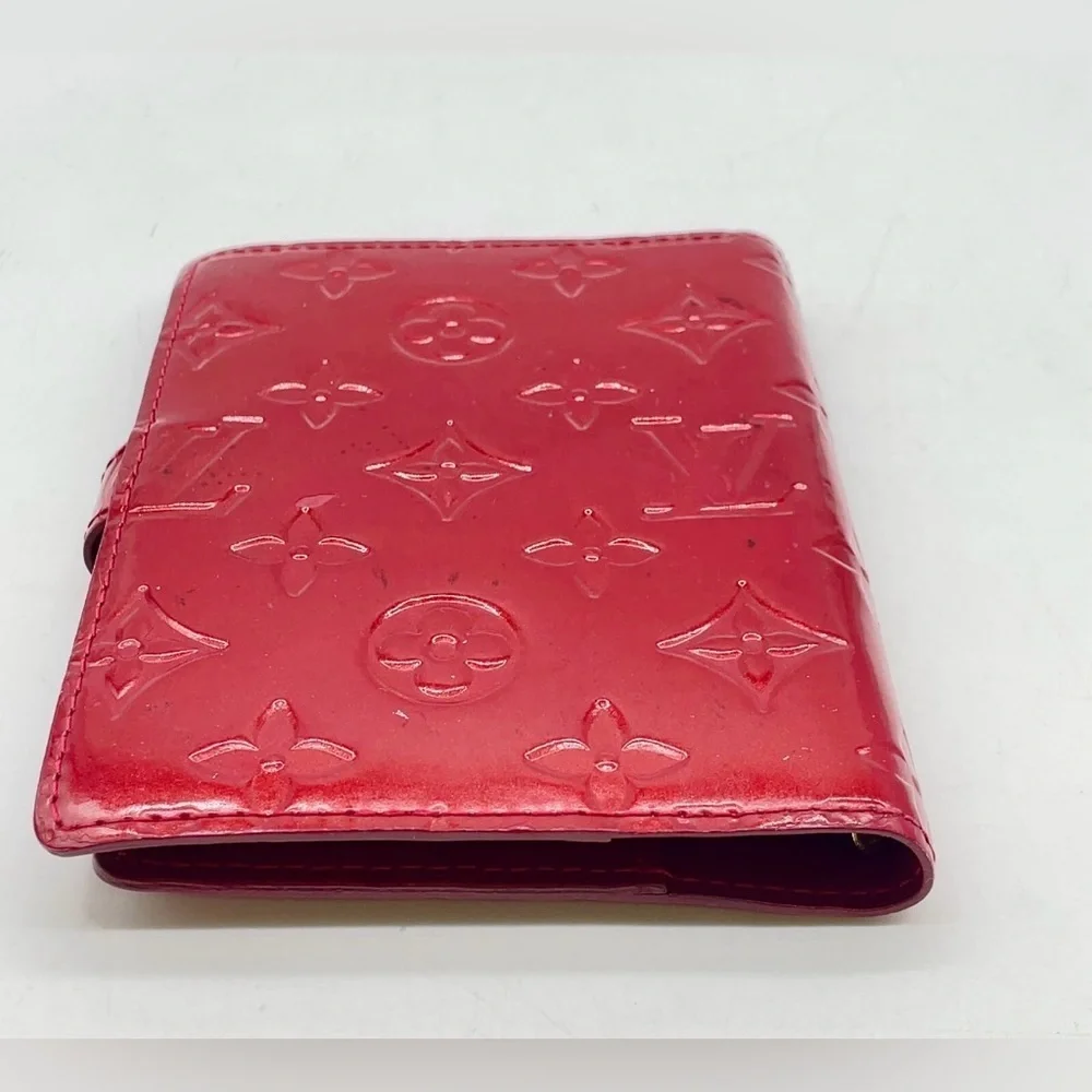 Auth Louis Vuitton Monogram Vernis Agenda PM Notebook Cover W/Box & Dust Bag
